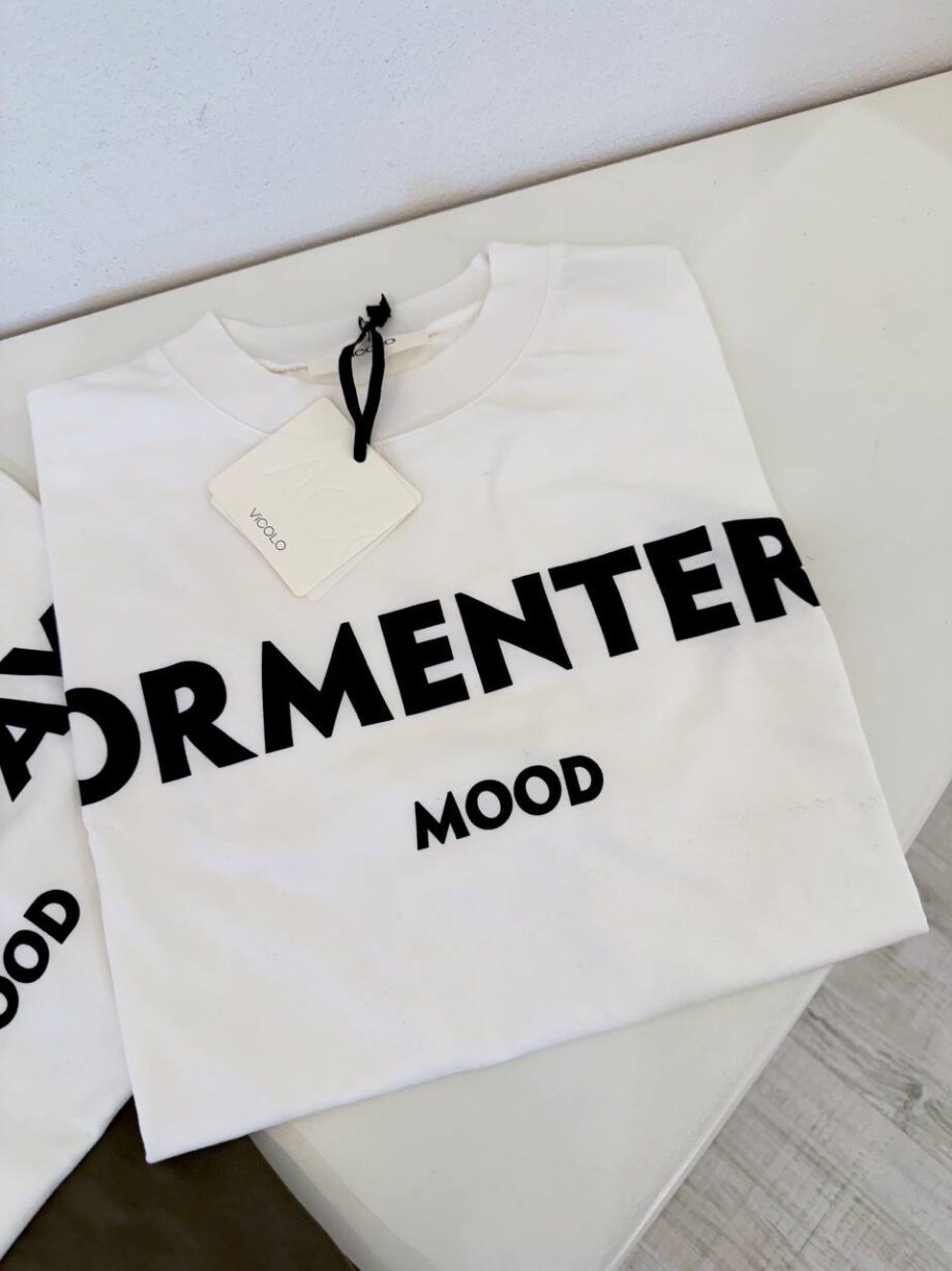 Shop Online T-shirt ampia bianca con stampa “formentera mood” Vicolo