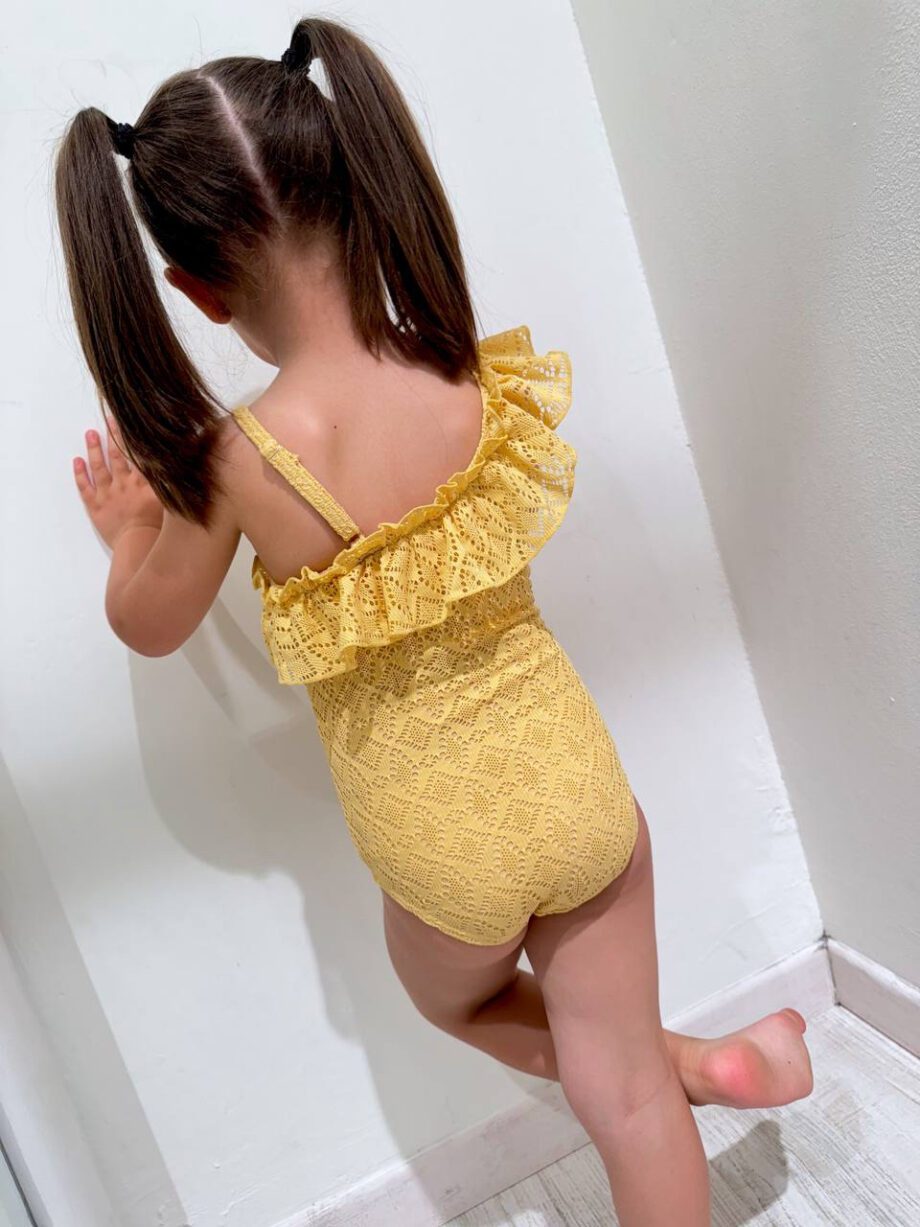 Shop Online Costume due pezzi a righe giallo e bianco Lil' Atelier