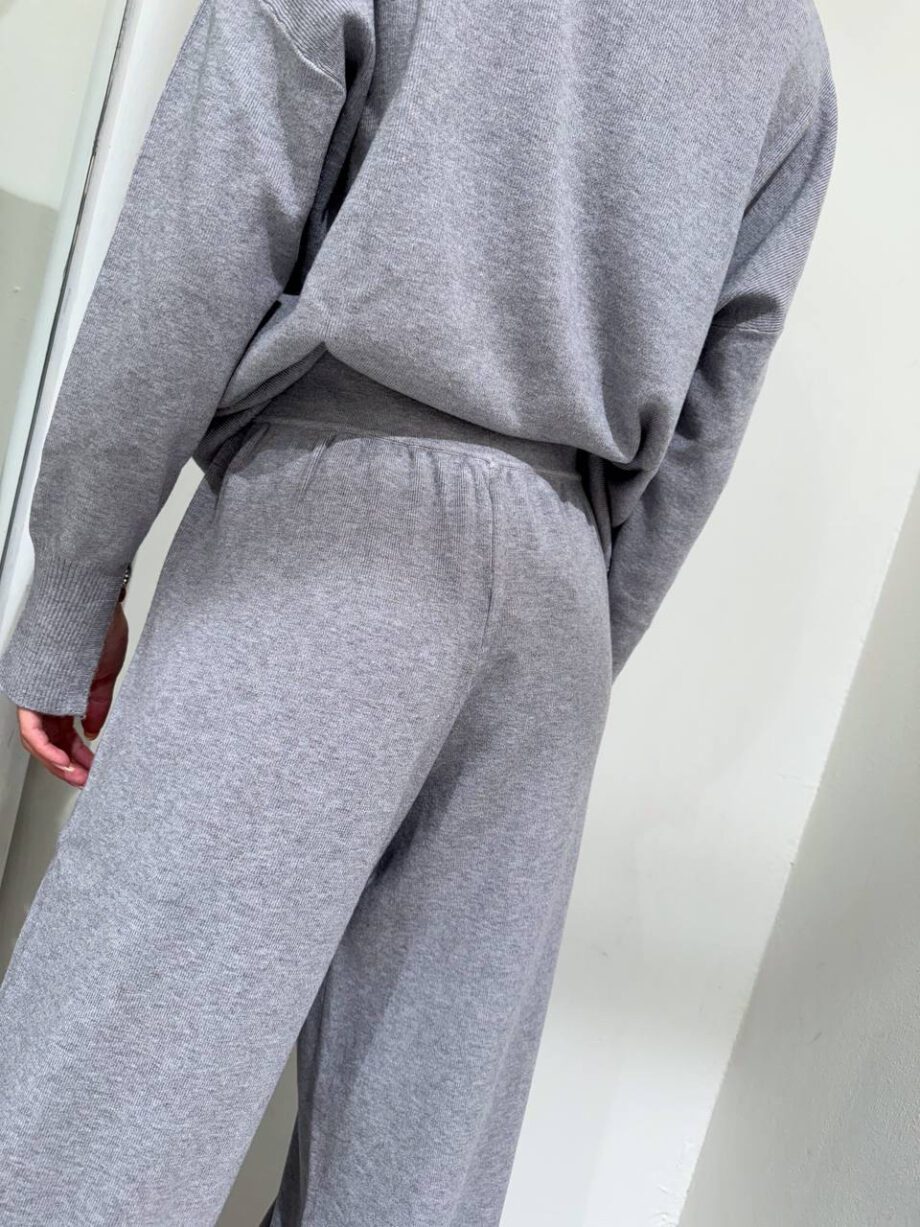 Shop Online Pantalone palazzo in maglia grigio Vicolo