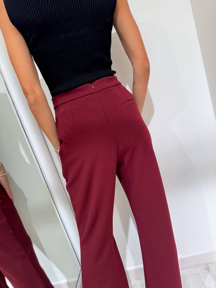 Shop Online Pantalone rosso india punto milano a zampa HaveOne