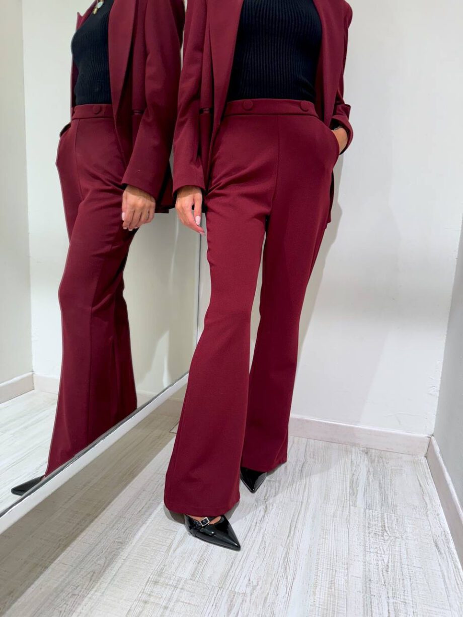 Shop Online Pantalone rosso india punto milano a zampa HaveOne