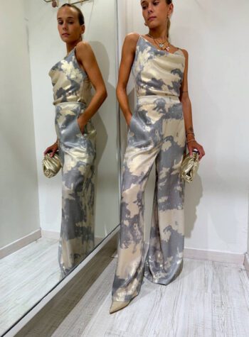 Shop Online Pantalone palazzo camouflage lurex HaveOne