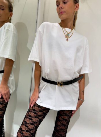 Shop Online T-shirt oversize bianca Vicolo