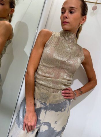 Shop Online Top oro con lurex fantasia HaveOne