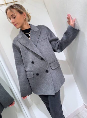 Shop Online Cappotto Hand Made corto ovetto tortora Vicolo