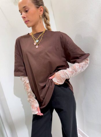 Shop Online T-shirt moro maniche pizzo Vicolo