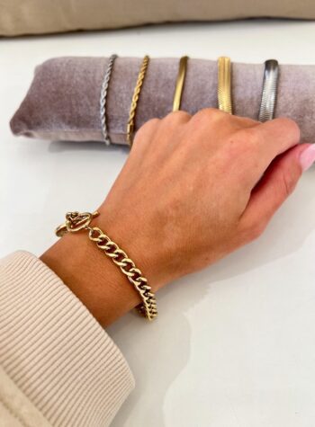 Shop Online Bracciale catena moneta oro