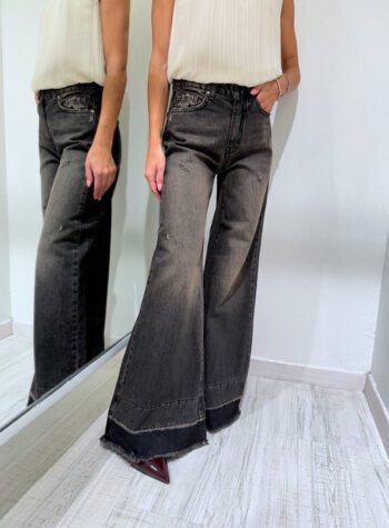 Shop Online Jeans palazzo grigio sfumato Susy Mix Élite