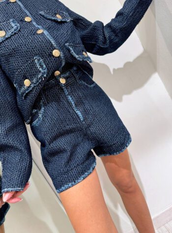 Shop Online Short in tweed denim Suncoo