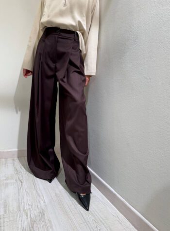 Shop Online Pantalone wide leg moro pence Vicolo