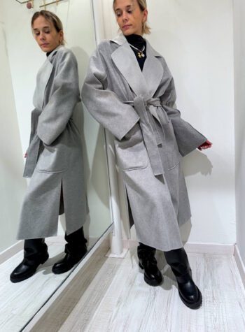 Shop Online Cappotto grigio con fusciacca Hinnominate