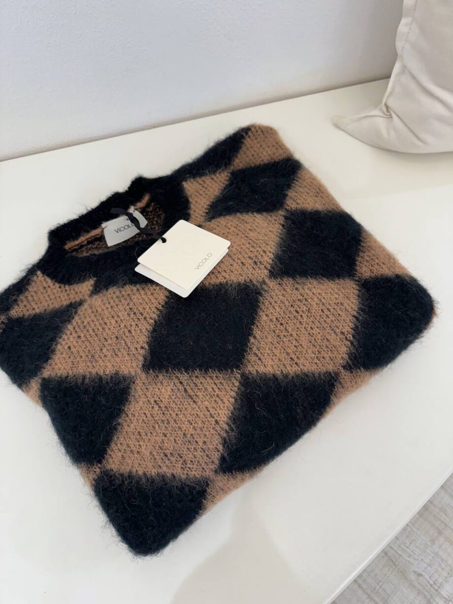 Shop Online Maglione a rombi in mohair Vicolo