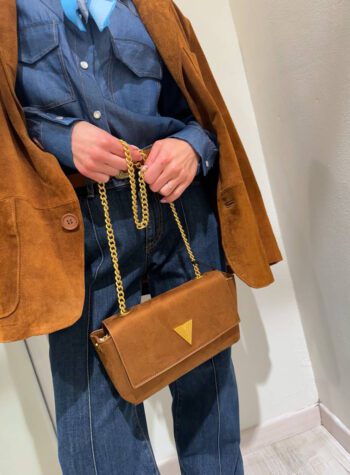 Shop Online Borsa piccola Duo cuoio in suede Vicolo