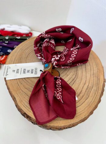 Shop Online Foulard fantasia bordeaux Souvenir