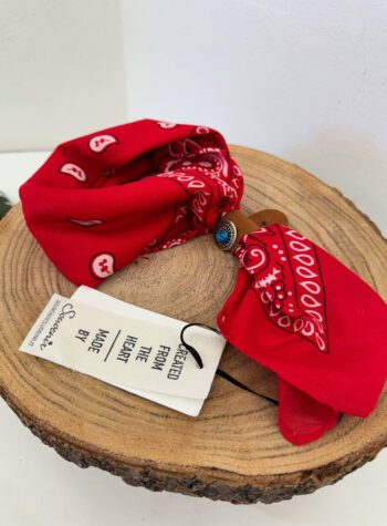 Shop Online Foulard fantasia rosso Souvenir