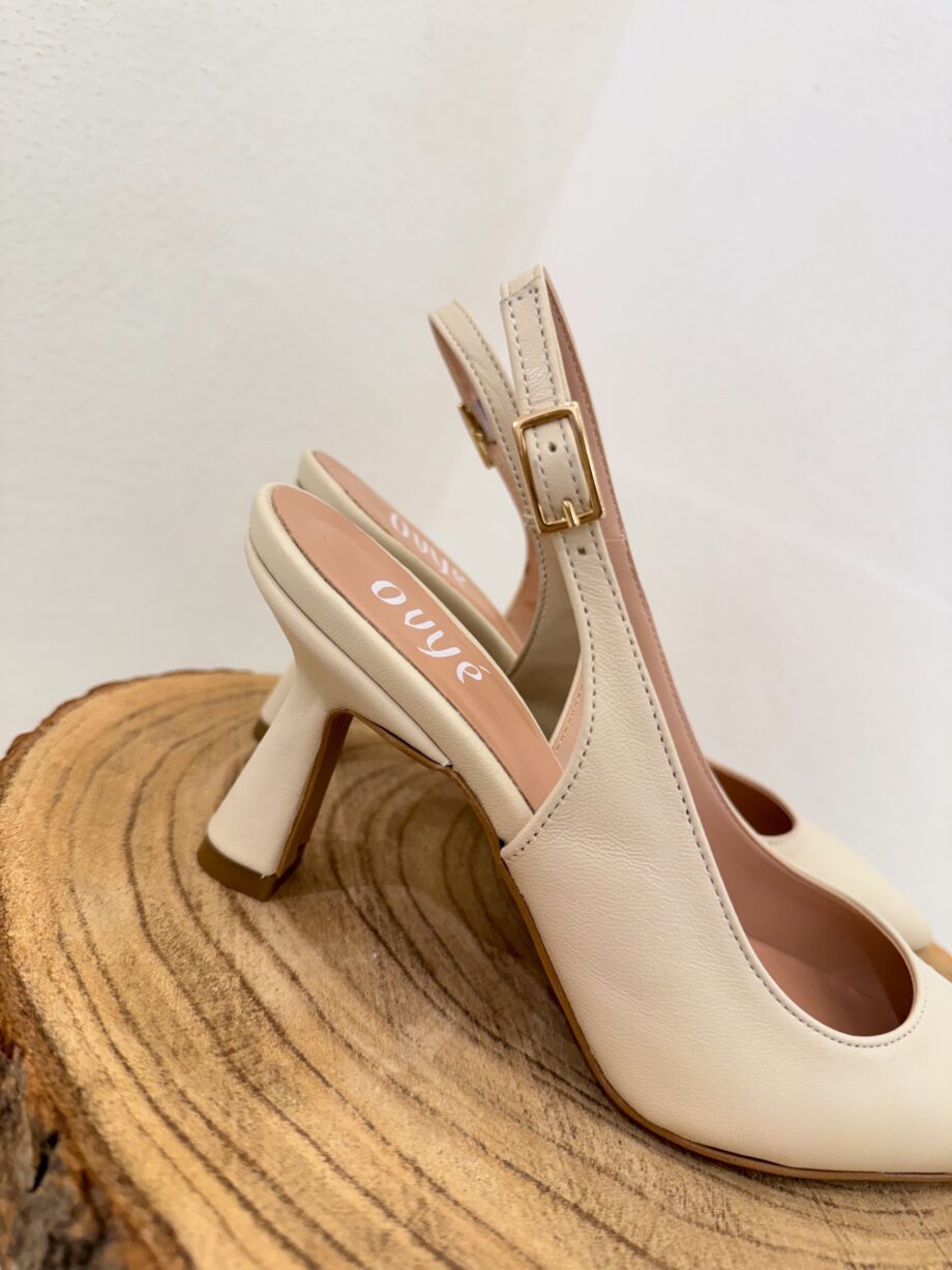 Shop Online Slingback avorio in pelle Ovyè