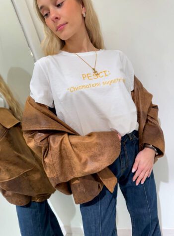 Shop Online T-shirt basic bianca Pesci Vicolo