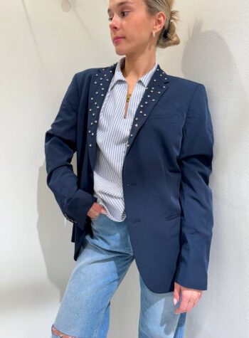 Shop Online Blazer vintage blu strass Vicolo