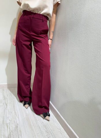 Shop Online Pantalone ribes dritto con piega Kontatto