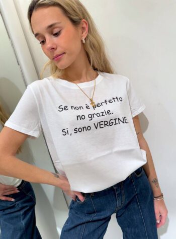 Shop Online T-shirt basic bianca Vergine Vicolo